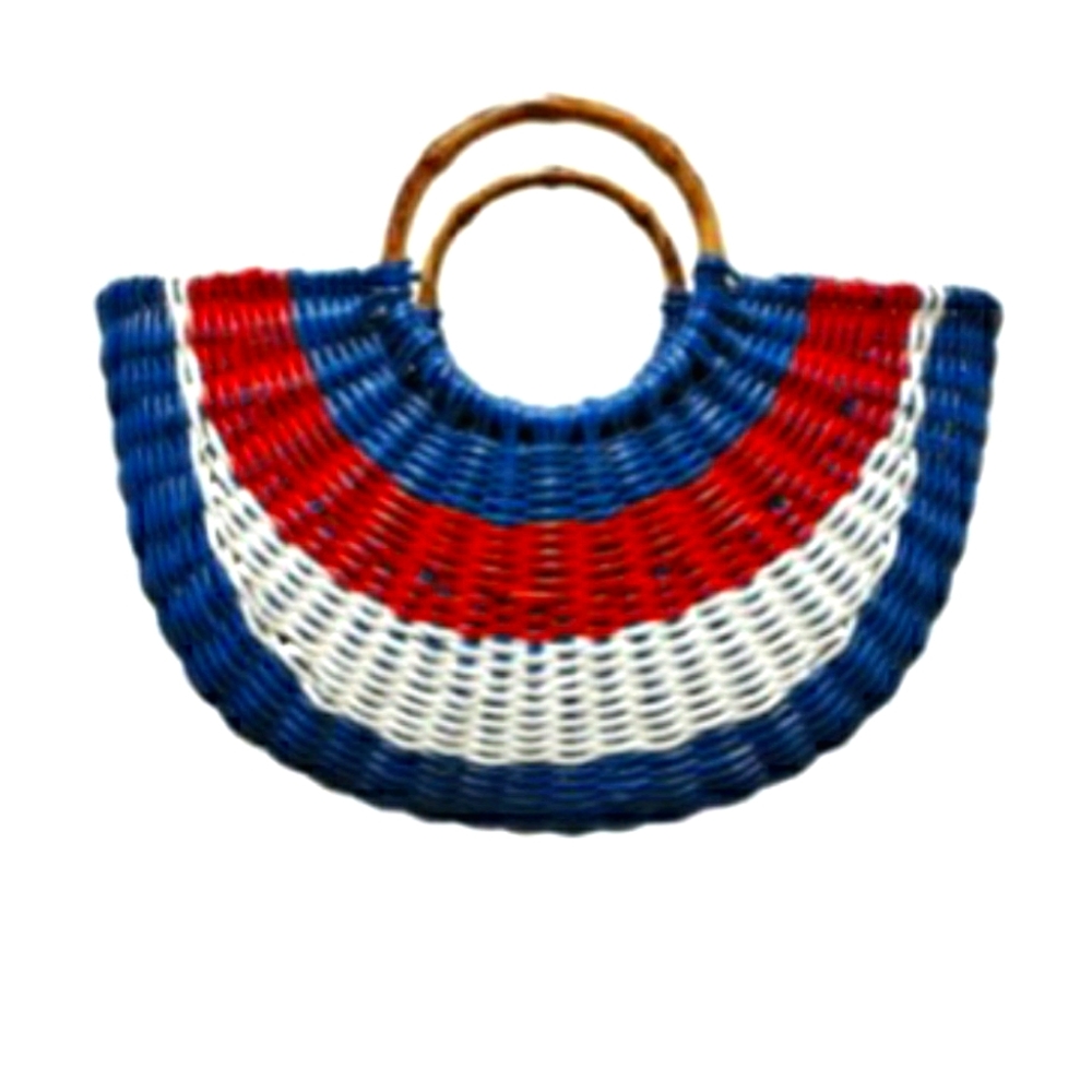 INC Fan Straw Tote